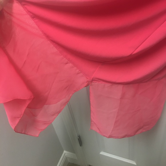 Pink Asymmetrical Top - Picture 3 of 4